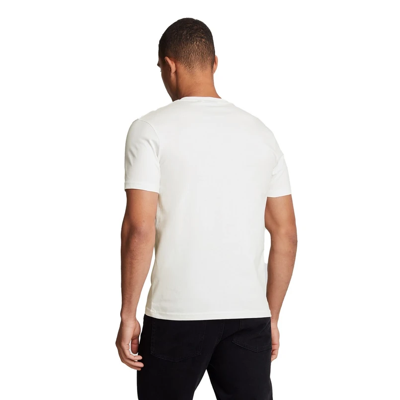 Lyle & Scott Heren T-shirt Ts400vog.626 Wit