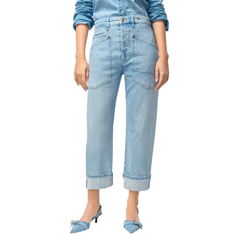 MAC Dames Jeans 0361l232190 Bleached blue denim