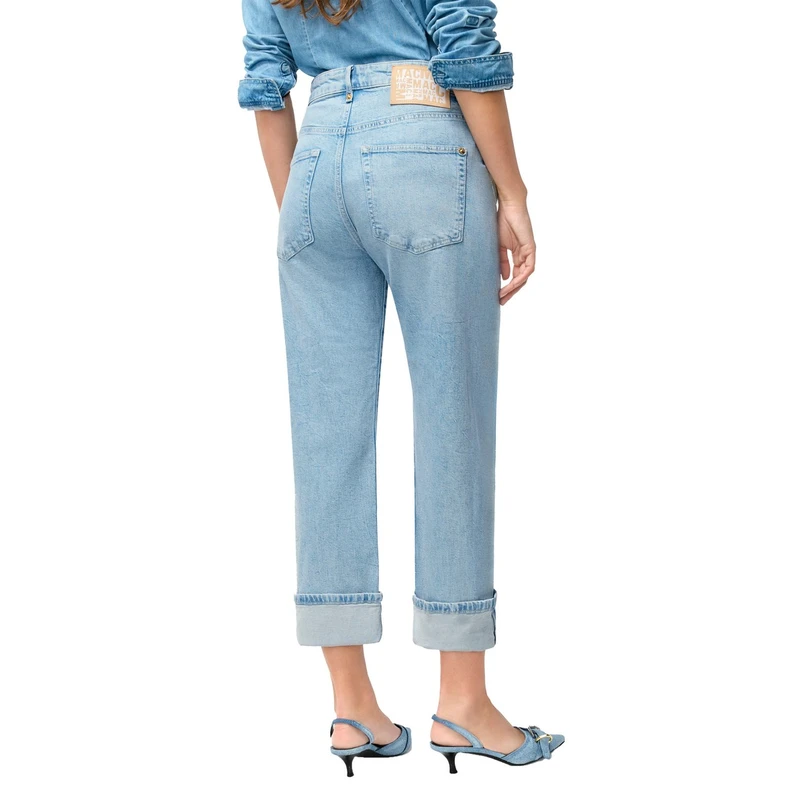 MAC Dames Jeans 0361l232190 Bleached blue denim