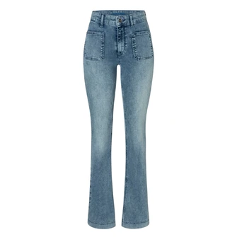 MAC Dames Jeans 0387522490 Dark blue denim