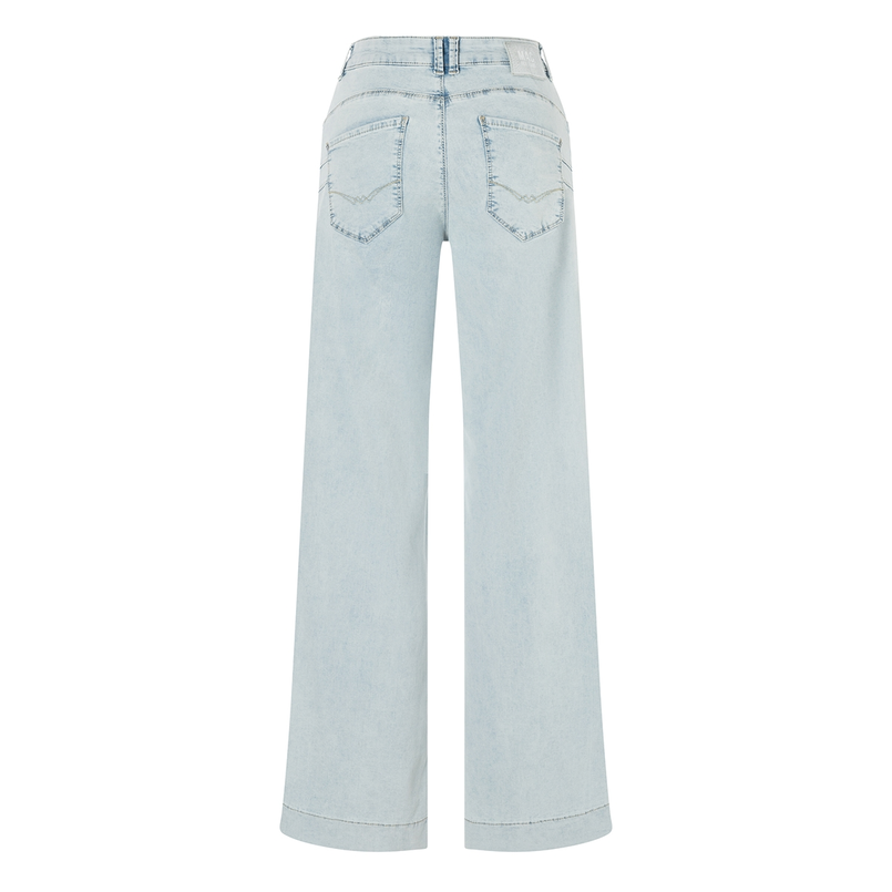 MAC Dames Jeans 0391523390 Bleached blue denim