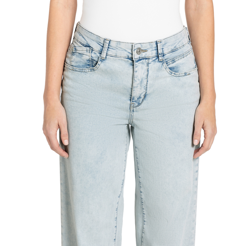 MAC Dames Jeans 0391523390 Bleached blue denim