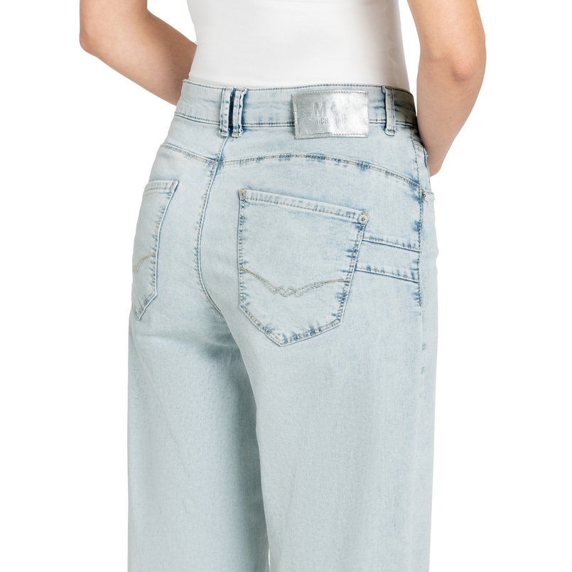 MAC Dames Jeans 0391523390 Bleached blue denim