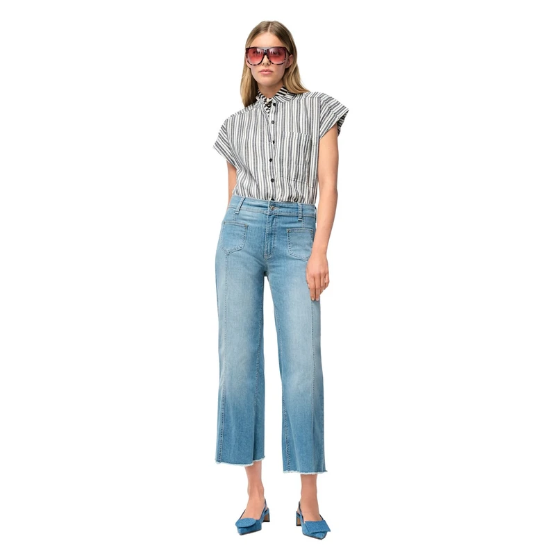MAC Dames Jeans 0391l520290 Mid blue denim