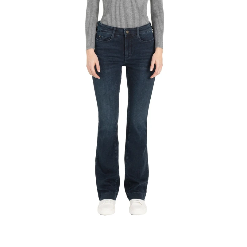 MAC Dames Jeans DREAM BOOT Dark blue denim