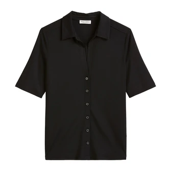 Marc O'Polo Dames Blouse 503205251183 Zwart