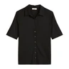 Marc O'Polo Dames Blouse 503205251183 Zwart
