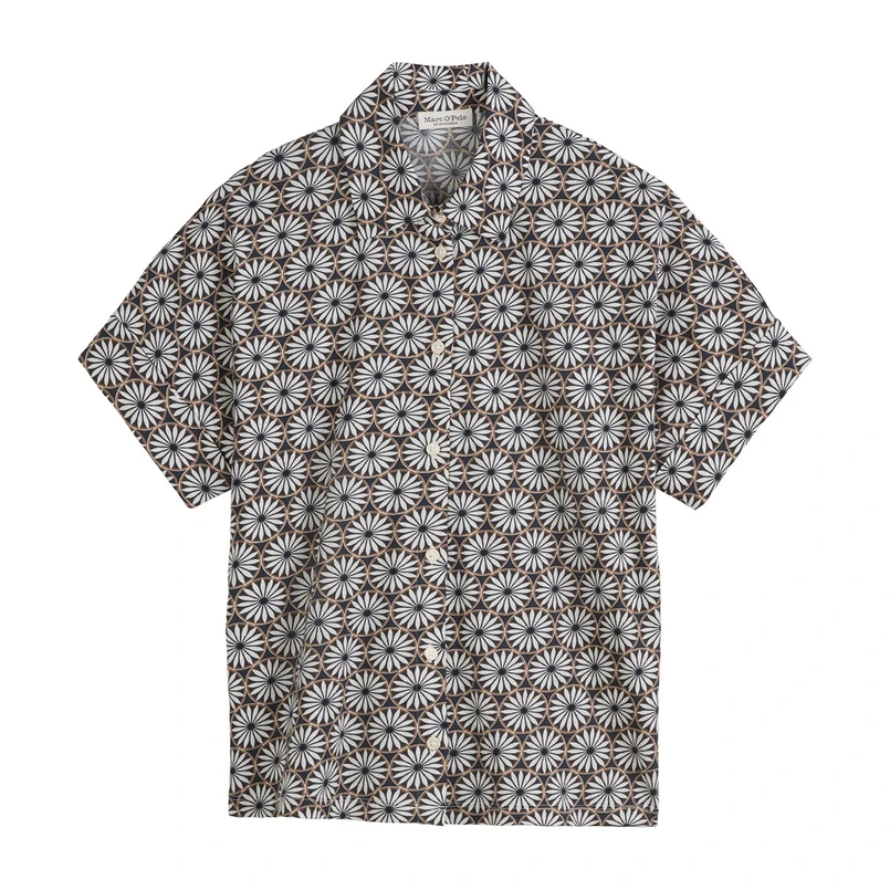 Marc O'Polo Dames Blouse 504206751197 Blauw dessin