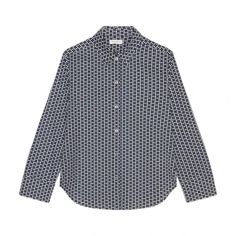 Marc O'Polo Dames Blouse M02096942331 Blauw dessin