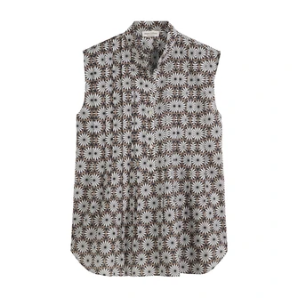 Marc O'Polo Dames Blouse M04080940019 Blauw dessin