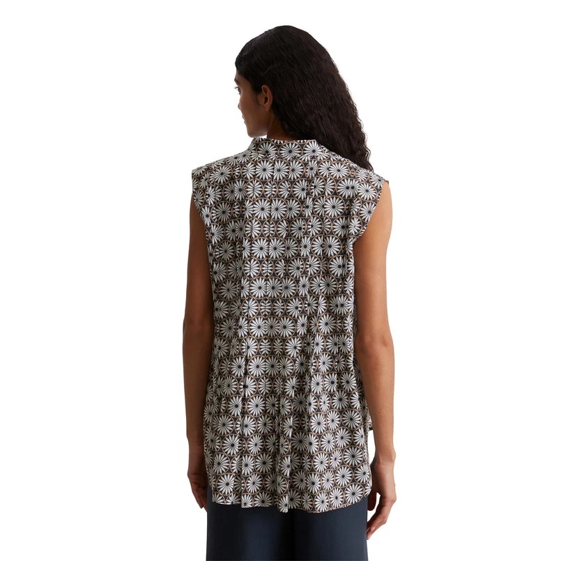 Marc O'Polo Dames Blouse M04080940019 Blauw dessin