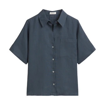 Marc O'Polo Dames Blouse M04113541019 Bleu