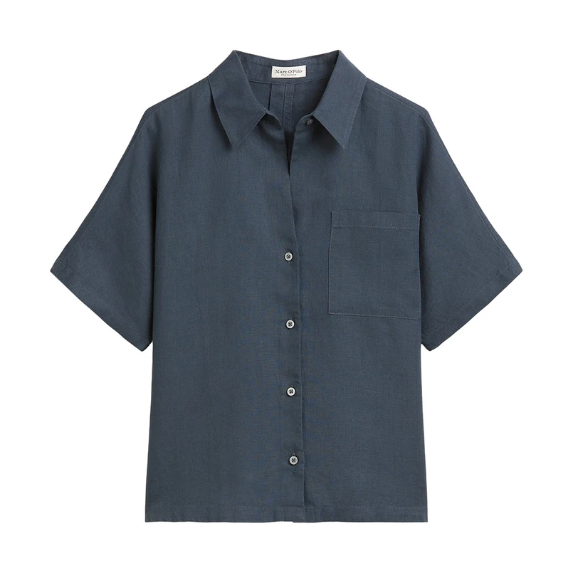 Marc O'Polo Dames Blouse M04113541019 Bleu