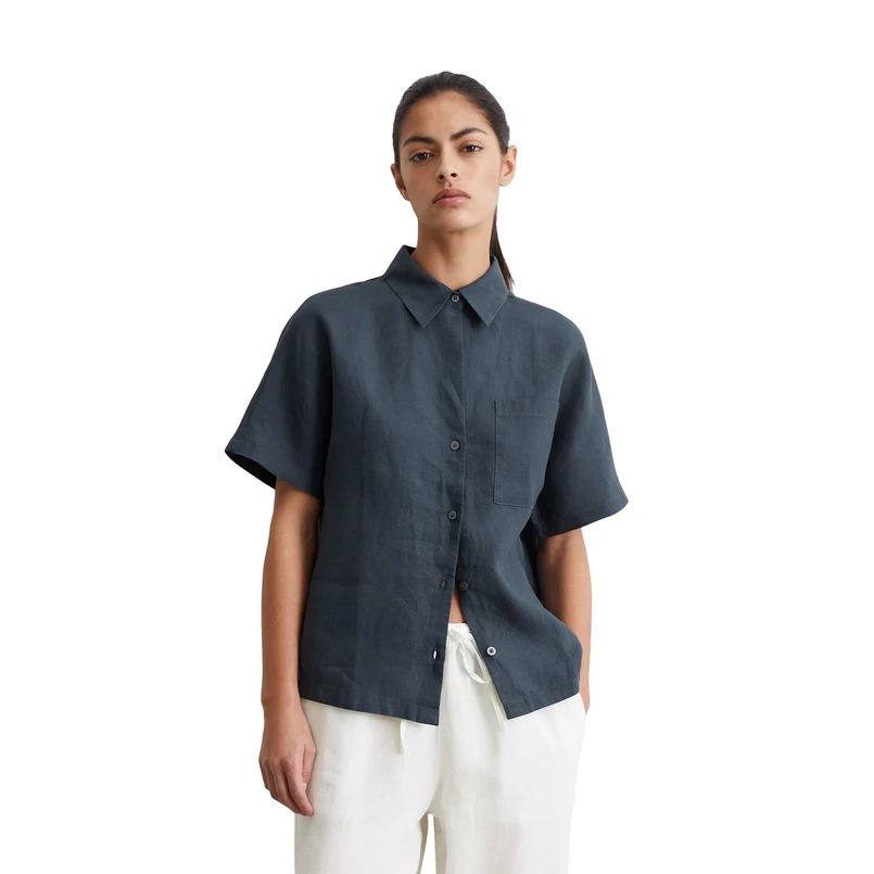 Marc O'Polo Dames Blouse M04113541019 Bleu