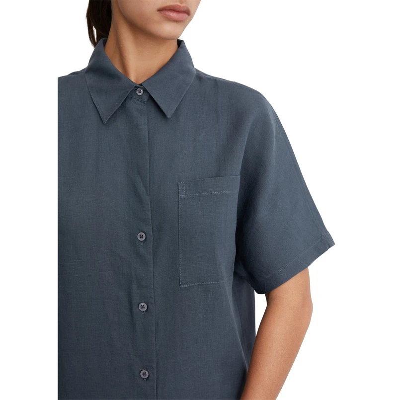 Marc O'Polo Dames Blouse M04113541019 Bleu