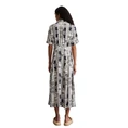 Marc O'Polo Dames Jurk 504120821189 Blauw dessin