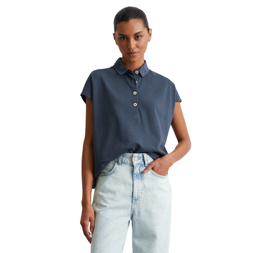 Marc O'Polo Dames Polo 516232153021 Bleu