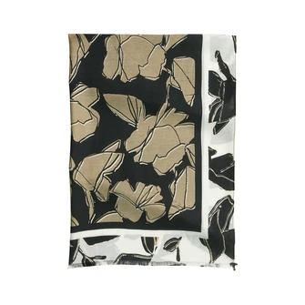 Marc O'Polo Dames Sjaal 503802502157 Zwart dessin