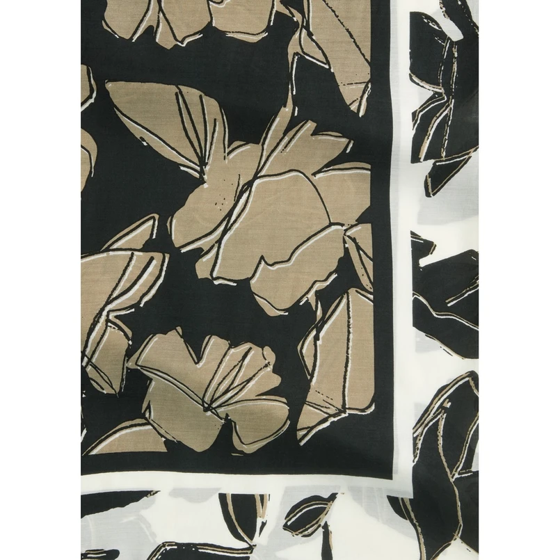 Marc O'Polo Dames Sjaal 503802502157 Zwart dessin