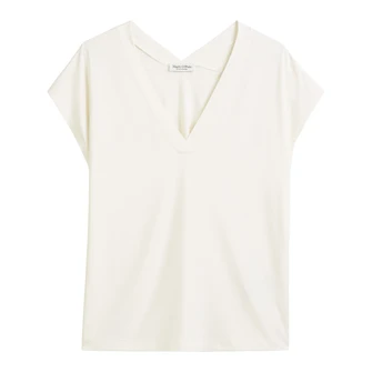 Marc O'Polo Dames Top 503205251087 Wit