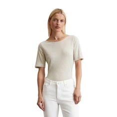 Marc O'Polo Dames Top 504226151399 Ecru