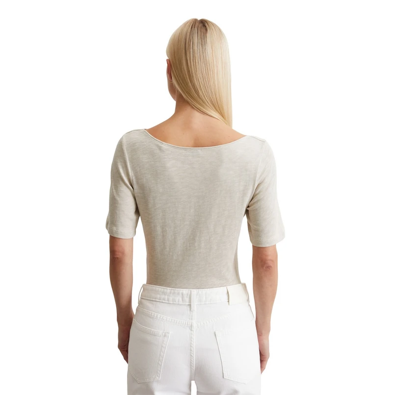 Marc O'Polo Dames Top 504226151399 Ecru
