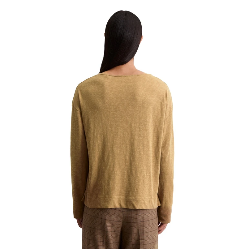 Marc O'Polo Dames Top 508226152171 Zand