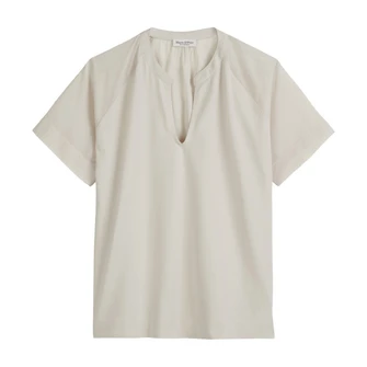 Marc O'Polo Dames Top M04203851137 Ecru