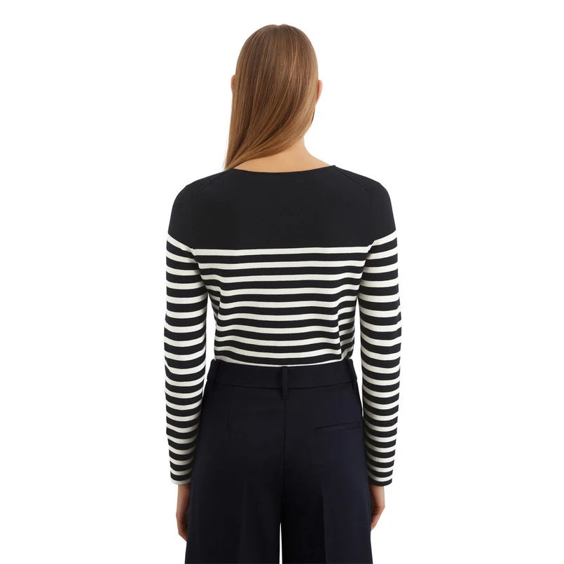 Marc O'Polo Dames Trui 502600660123 Paars dessin