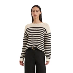 Marc O'Polo Dames Trui 503513660117 Blauw dessin