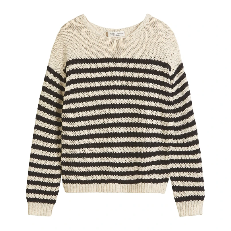 Marc O'Polo Dames Trui 503513660117 Blauw dessin