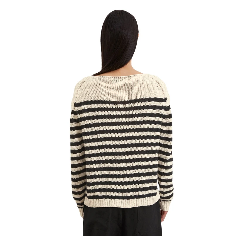 Marc O'Polo Dames Trui 503513660117 Blauw dessin