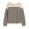 Marc O'Polo Dames Trui 503513660117 Blauw dessin