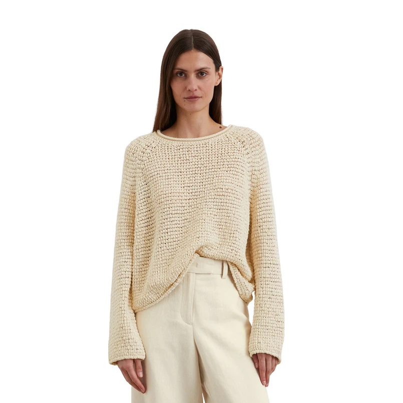 Marc O'Polo Dames Trui 503604460103 Ecru