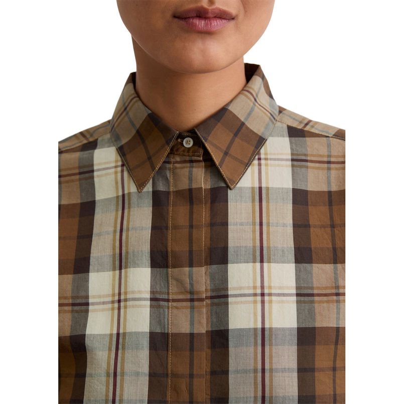 Marc O'Polo Dames Tuniek 508106242207 Midden bruin