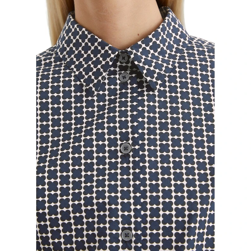 Marc O'Polo Dames Tuniek M02096942331 Blauw dessin