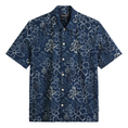 Marc O'Polo Heren Overhemd 523735441040 Blauw dessin