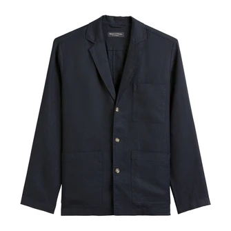 Marc O'Polo Heren Overhemd 524003974102 Navy