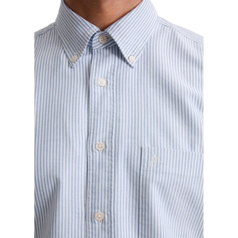 Marc O'Polo Heren Overhemd B21731342058 Kobalt