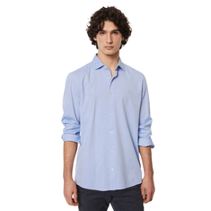 Marc O'Polo Heren Overhemd B21750442256 Blauw dessin