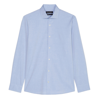 Marc O'Polo Heren Overhemd B21750442256 Blauw dessin