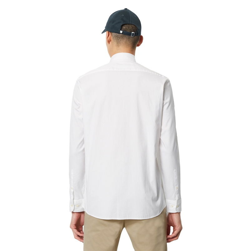 Marc O'Polo Heren Overhemd B21750442256 Wit
