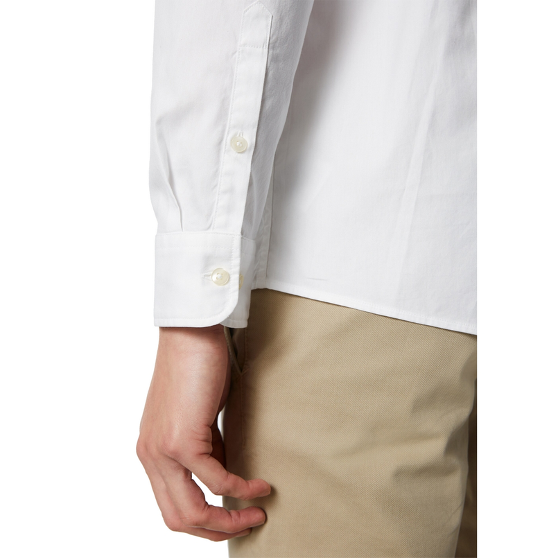 Marc O'Polo Heren Overhemd B21750442256 Wit