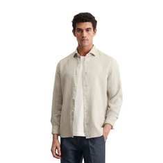 Marc O'Polo Heren Overhemd M23744742460 Bruin dessin