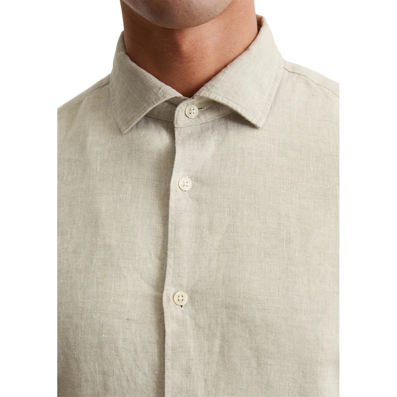 Marc O'Polo Heren Overhemd M23744742460 Bruin dessin