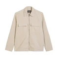 Marc O'Polo Heren Overshirt M29009674058 Lichtgrijs