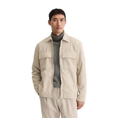 Marc O'Polo Heren Overshirt M29009674058 Lichtgrijs