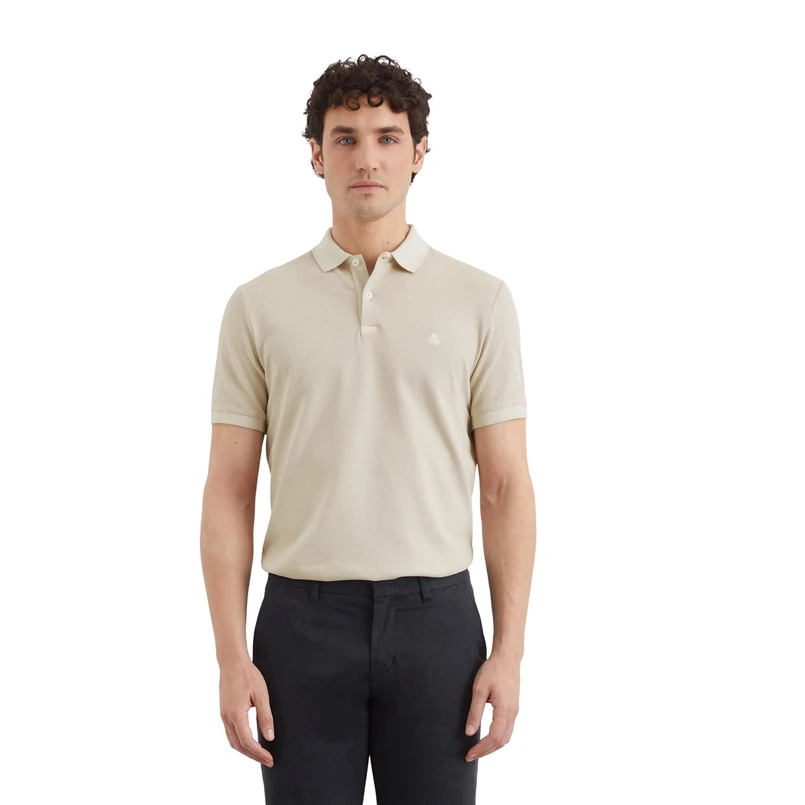Marc O'Polo Heren Polo M22249653190 Lichtgrijs