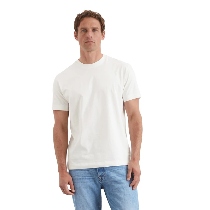 Marc O'Polo Heren T-shirt 522201251184 NATUREL