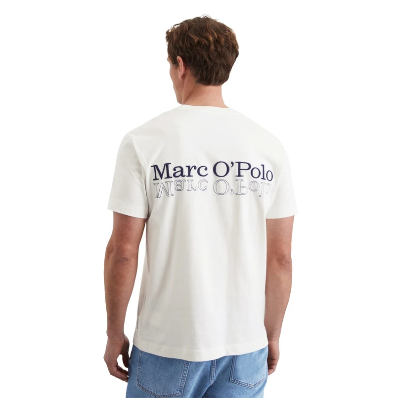 Marc O'Polo Heren T-shirt 522201251184 NATUREL